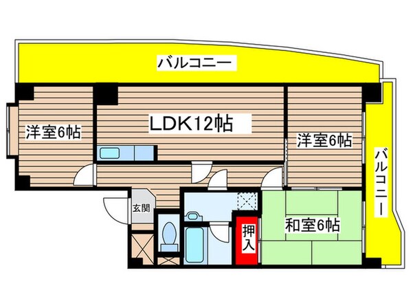 トラスト山王の物件間取画像